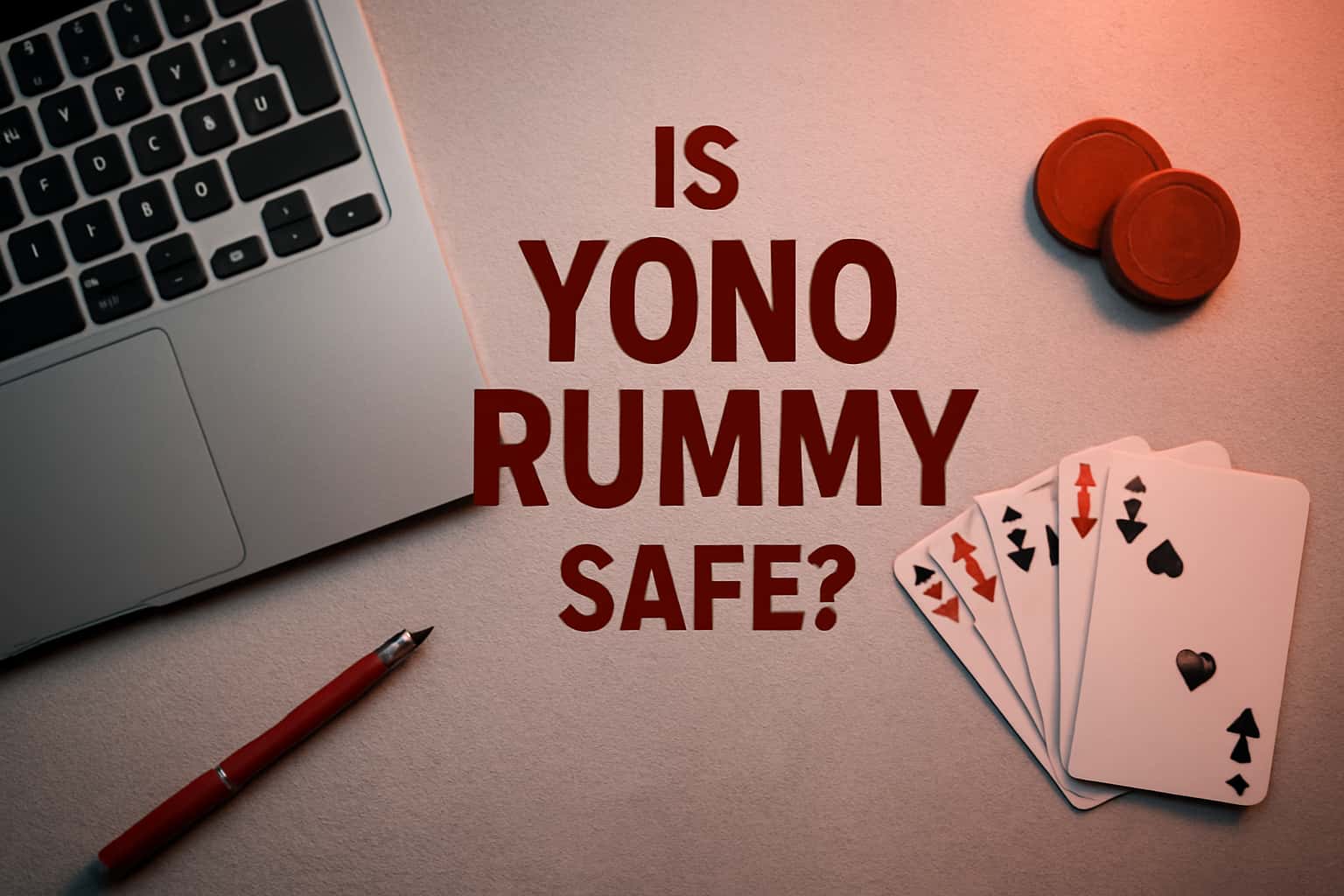 An informative graphic showing a secure platform for Yono Rummy.
