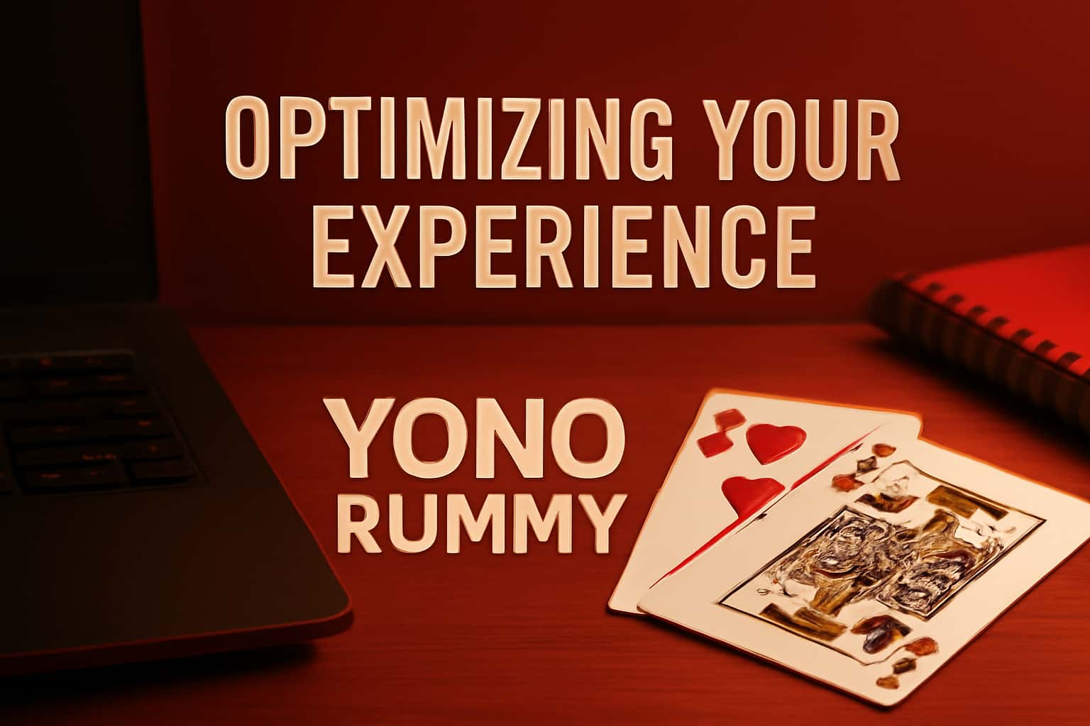 An informational scene showcasing the process of optimizing the Yono Rummy app experience.