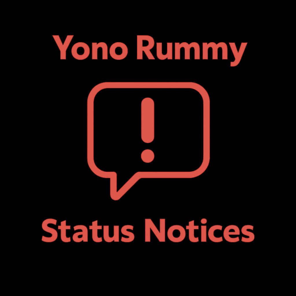 An icon representing Yono Rummy Status Notices.