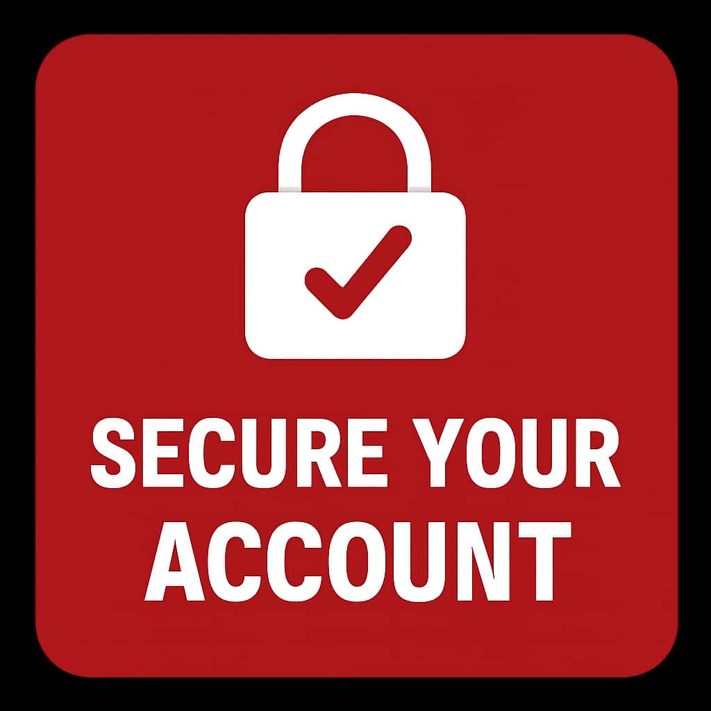 Icon representing account security for Yono Rummy.