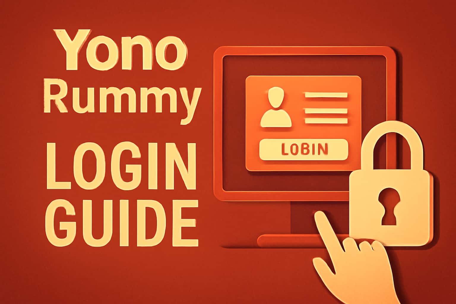 A visual representation of the Yono Rummy Login Guide with a focus on secure access.