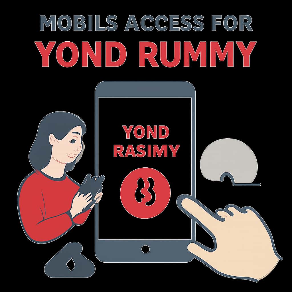 Diagram explaining Mobile Access for Yono Rummy.